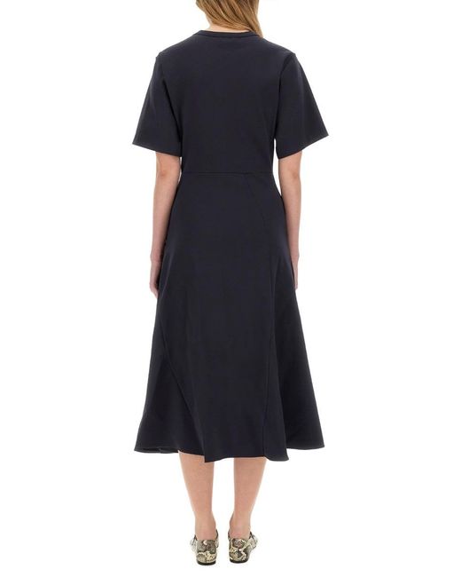 Fabiana Filippi Black Midi Dress With Lurex