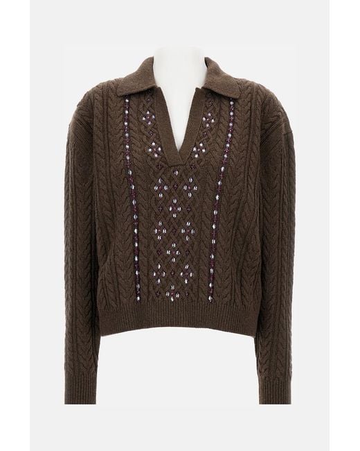 Des Phemmes Brown Sweaters Pa 305 Wo Vi Ws Pl