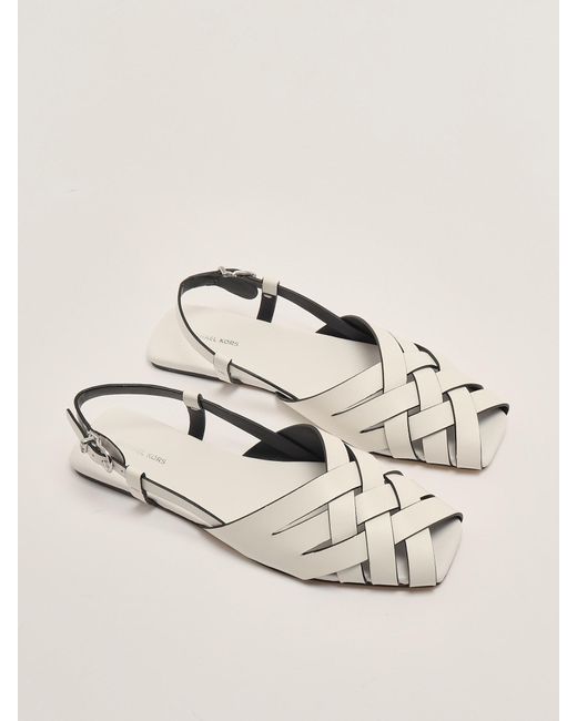 【送料&関税込】Michael Kors Irene Sling Flat Sandal Michael Kors Irene Leather Slingback Flat Sandals | Dillard's
