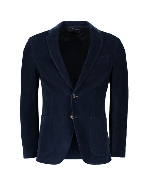 Moorer Blue Elegant Dark Blazer, High Quality for men