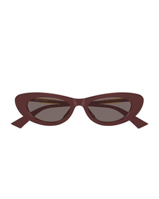 Bottega Veneta Brown Bv1447S Linea Ribbon Acetato Riciclato Sunglasses