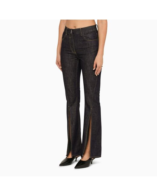 Givenchy Black Flared Jeans With Split