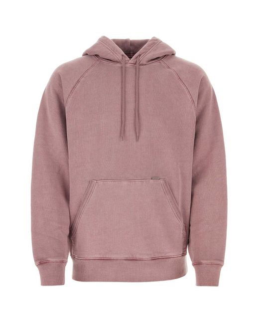 Carhartt Pink Antiqued Cotton Hooded Taos Sweat for men