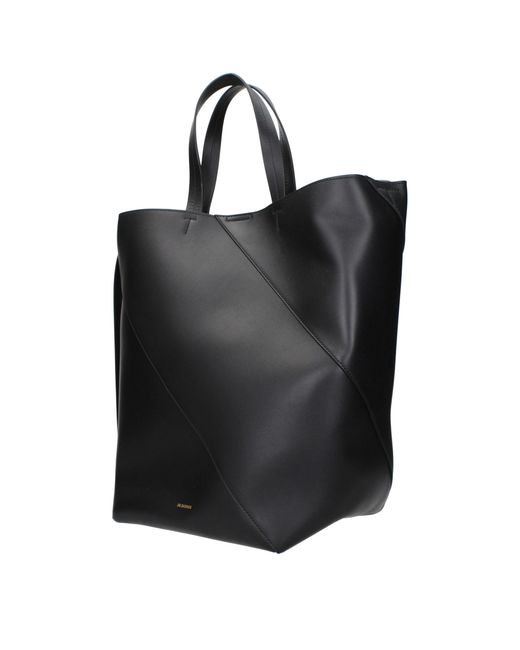 Jil Sander Black Leather Crossbody Bag