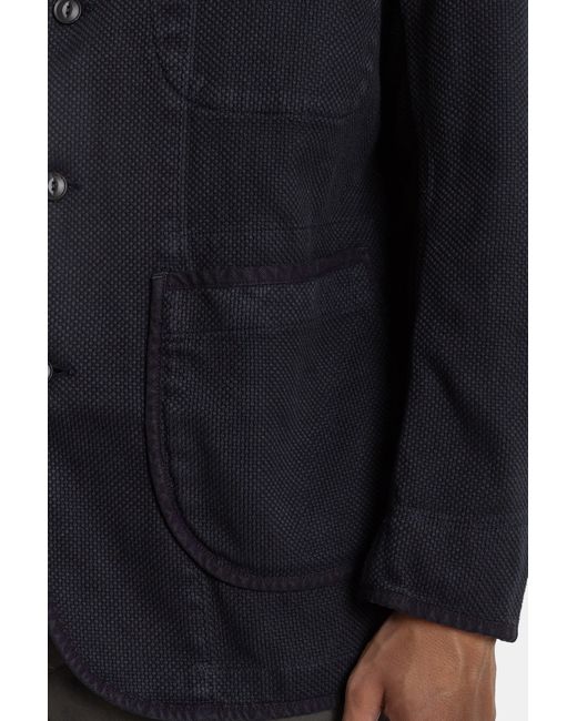 Momotaro Blue Sashiko Overdye Jacket for men