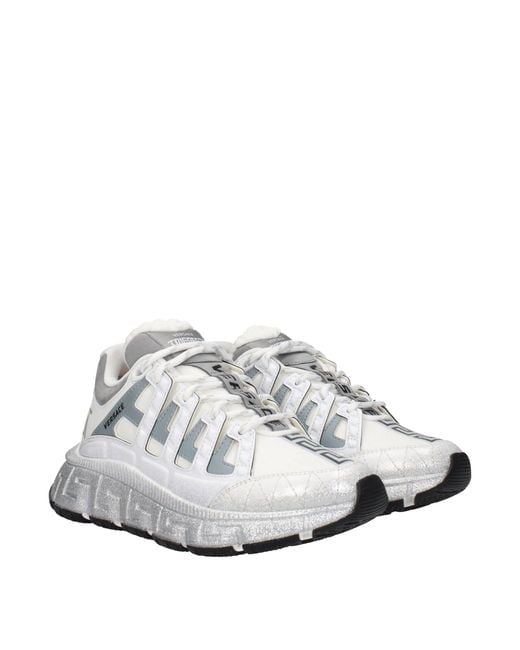 Versace White 'Trigreca' Sneakers