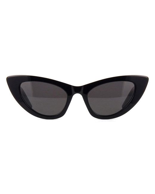 Saint Laurent Black Sunglasses Cat Eye Full Rim, Frame And Lens Sl213Lily001