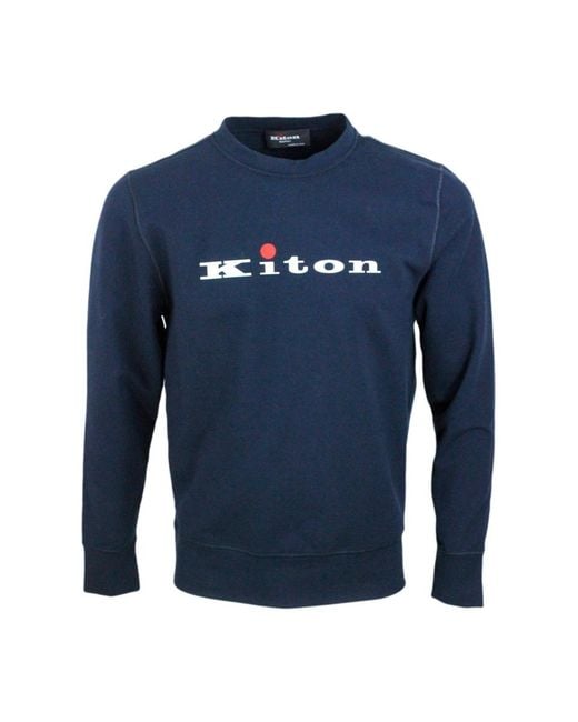 Kiton Blue Sweaters 89Co 11Ea for men