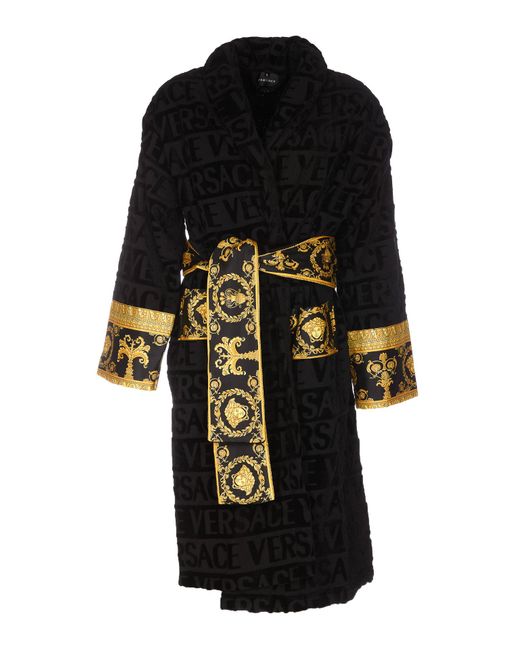 Versace I Love Baroque Bathrobe in Black for Men Lyst