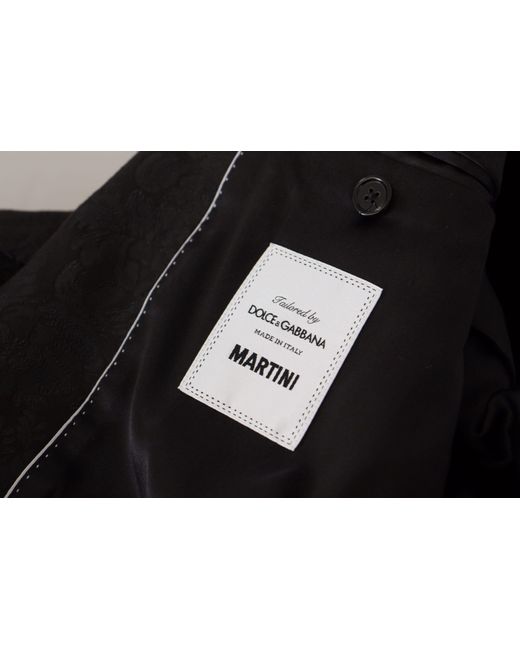 Dolce & Gabbana Black Polyester Formal 2 Piece Martini Suit for men