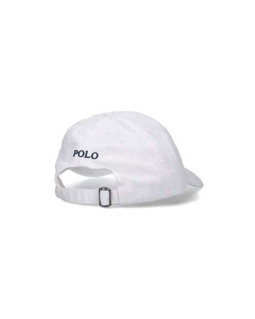 Polo Ralph Lauren White Logo Baseball Hat for men