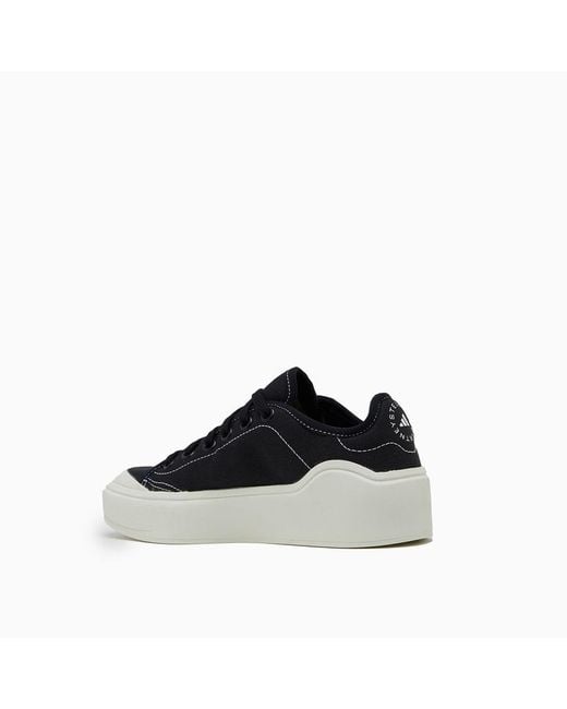 Adidas By Stella McCartney Black Court Lace-Up Sneakers