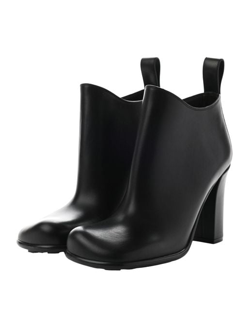Bottega Veneta Black Heeled Leather Boots