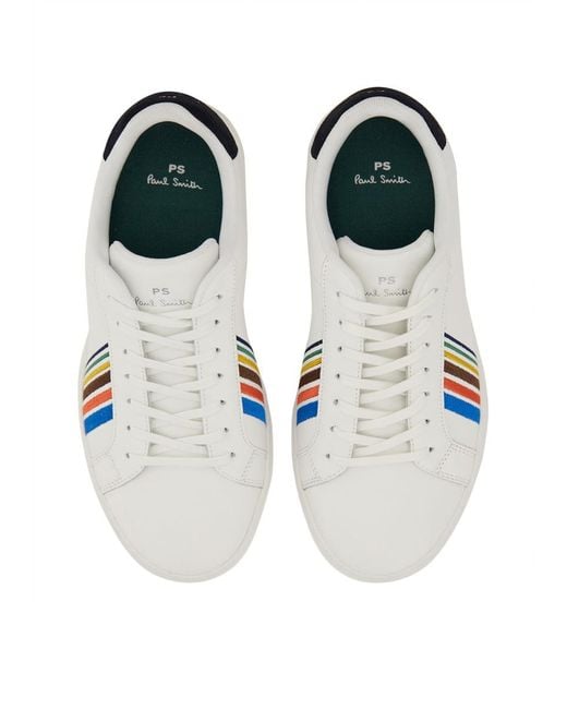 PS by Paul Smith White Signature Stripe Sneaker for men