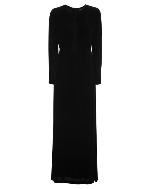 Max Mara Black Baia Long Dress