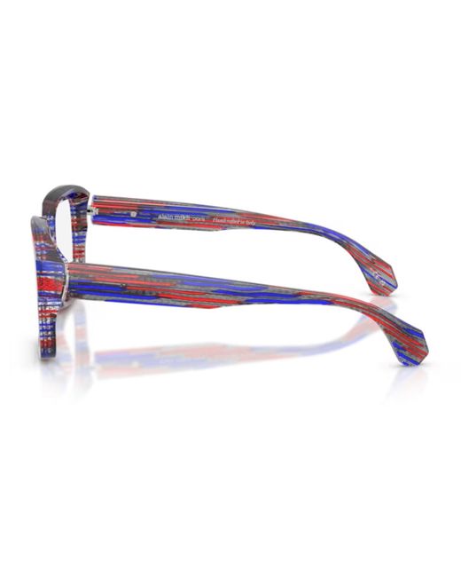 Alain Mikli Blue A03538 1035 Blu Cyberpunk- Rosso Acetate Occhiali Da Vista