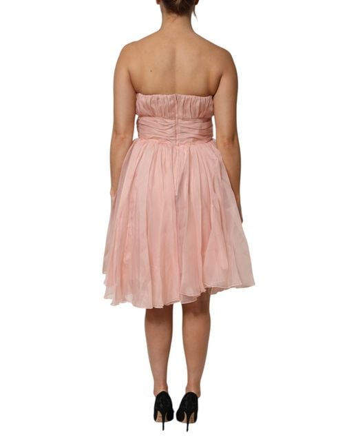 Dolce & Gabbana Pink Silk Chiffon A