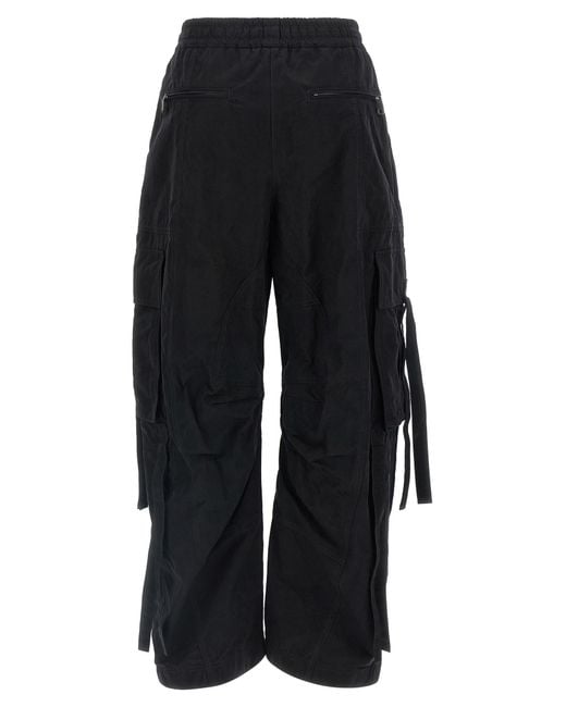 Dolce & Gabbana Black Cargo Pants Cotton Polyester Polyamide