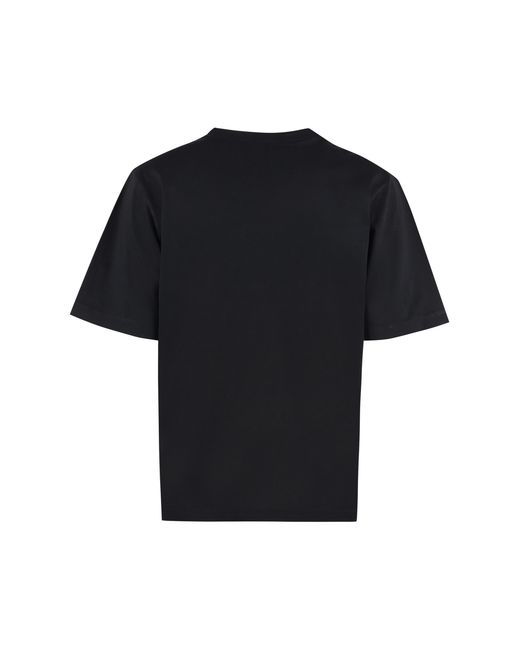 DSquared² Black Short-Sleeve Printed Cotton T-Shirt T-Shirts & Jerseys