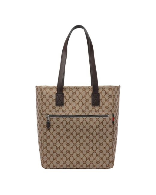 Gucci Brown Medium Gg Shopping Bag for men