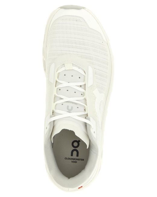 On Shoes White Cloudmster Void Sneakers for men