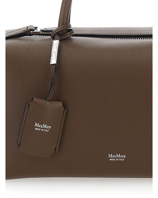 Max Mara Brown Handbag Leather Lamb Handbags