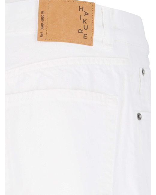 Haikure White Cargo Jeans