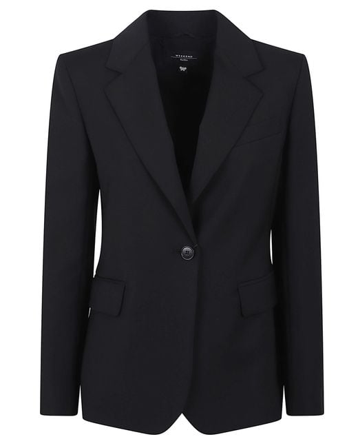 Weekend by Maxmara Black Lamine Jacket