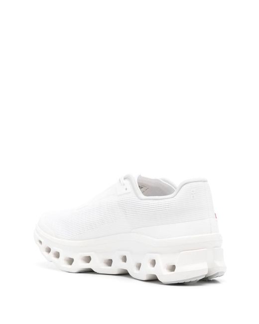 On Shoes White Trainers Cloudmonster Void Recycled Polyester for men