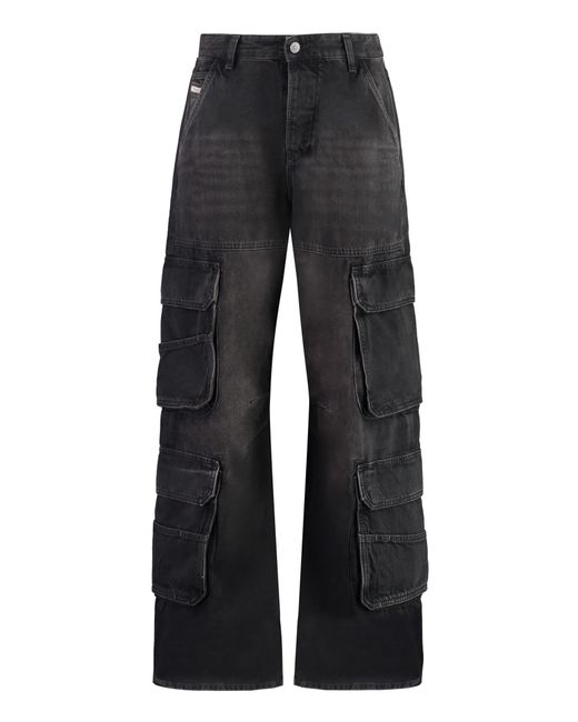 DIESEL Black 1996 D-Sire Wide-Leg Jeans