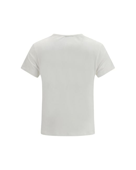 Fendi White Ti Amo Print Jersey T-Shirt Cotton T-Shirts