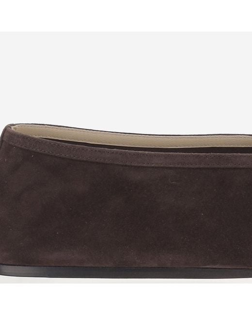 Le Monde Beryl Brown Flat Shoes Luna Suede