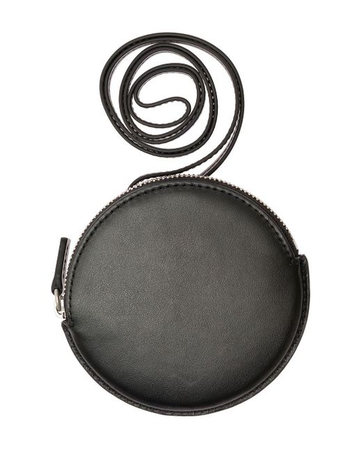 Jacquemus Black Le Pitchou Circular Pouch Bag In Leather Man for men