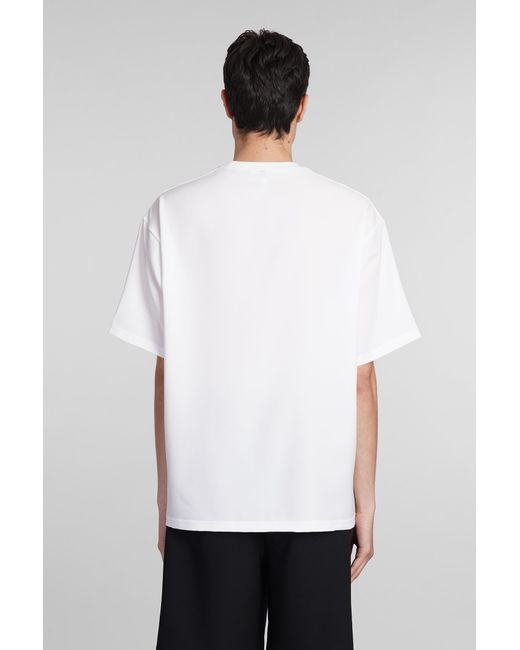 Attachment T-shirt In White Polyester for Men | Lyst UK