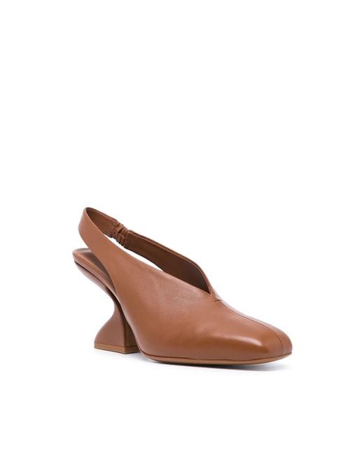 Ferragamo Brown Ladies Heels, Us