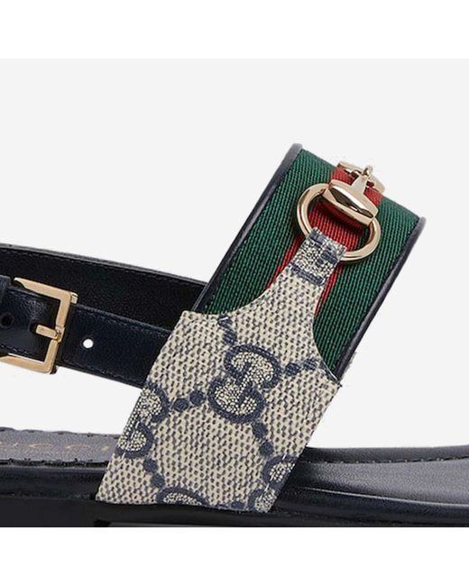 Gucci Black Sandals Fabric for men