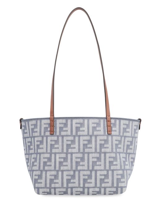 Fendi Blue Roll Small Tote Bag