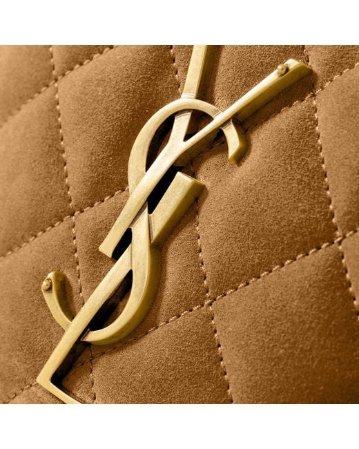 Saint Laurent Brown Handbag Icare Suede Handbags