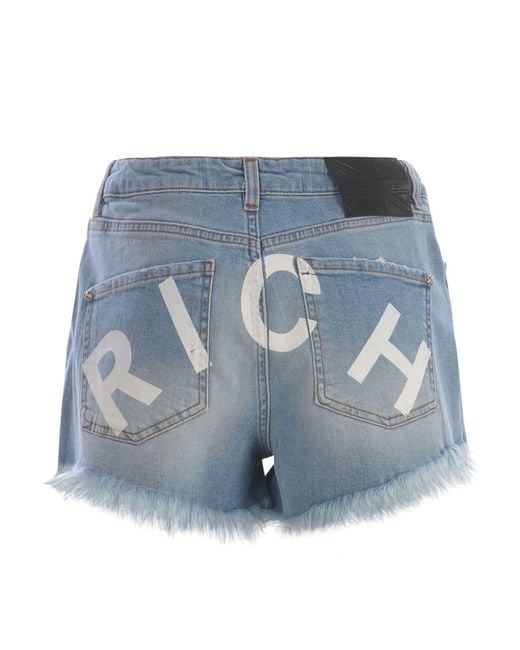 RICHMOND Blue Shorts Made Of Denim