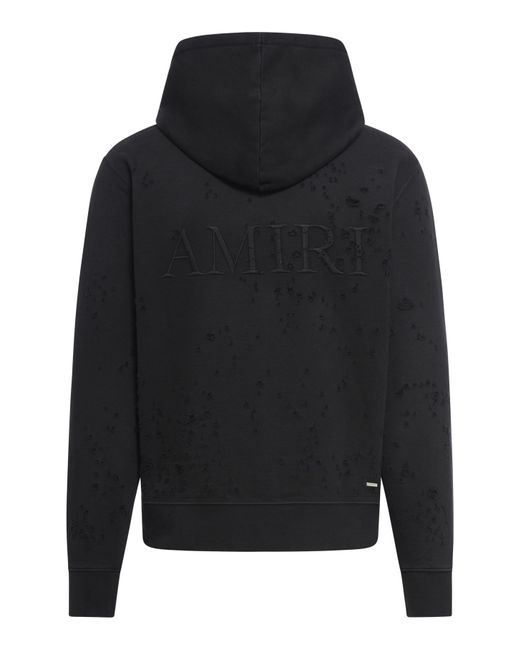 Amiri Black Hoodies Sweatshirt for men