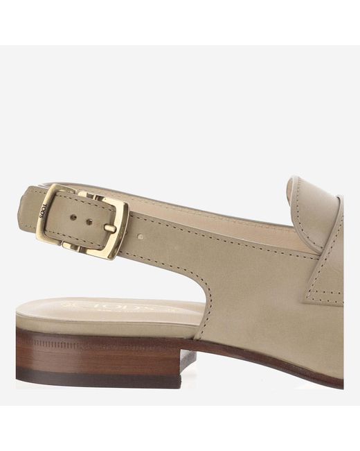 Tod's Natural Cut Out Detailed Penny Loafers
