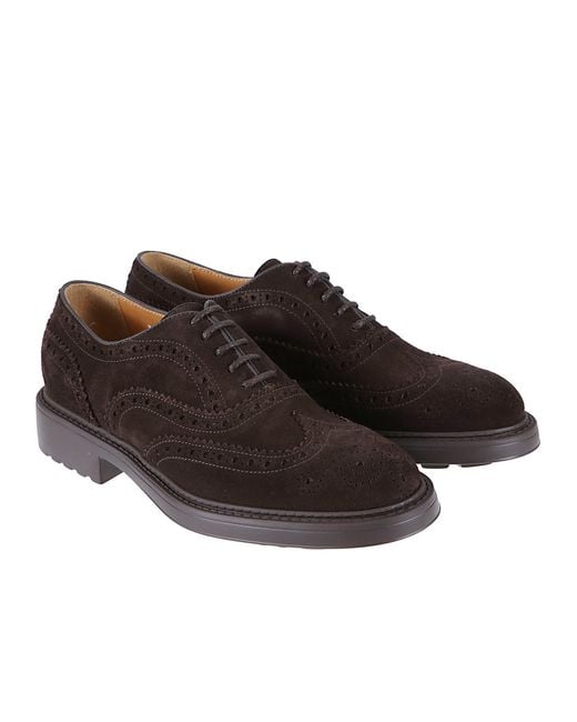 Doucal's Brown Visone Derbies for men