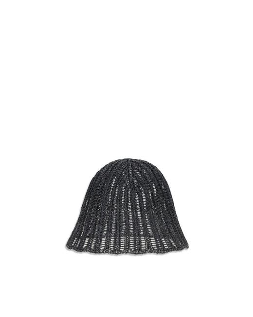 Brunello Cucinelli Black Polyamide Bucket Hat