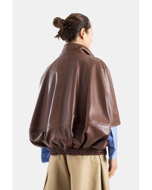 Balenciaga Blue Cocoon Jacket Leather