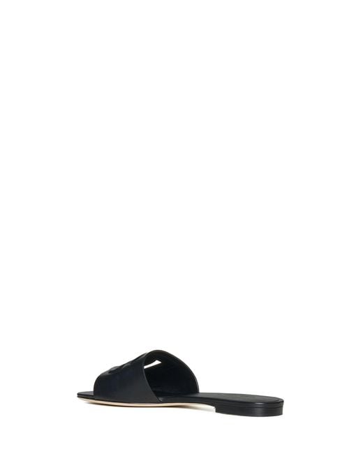 Dolce & Gabbana White Slides Calfskin