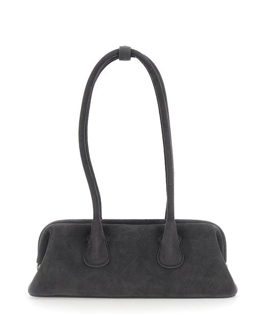 OSOI Black Shoulder Bag Boatwide Mini Leather Cow