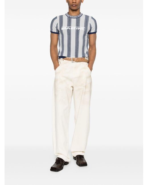 Martine Rose Blue T-Shirt Viscose-Blend T-Shirts for men