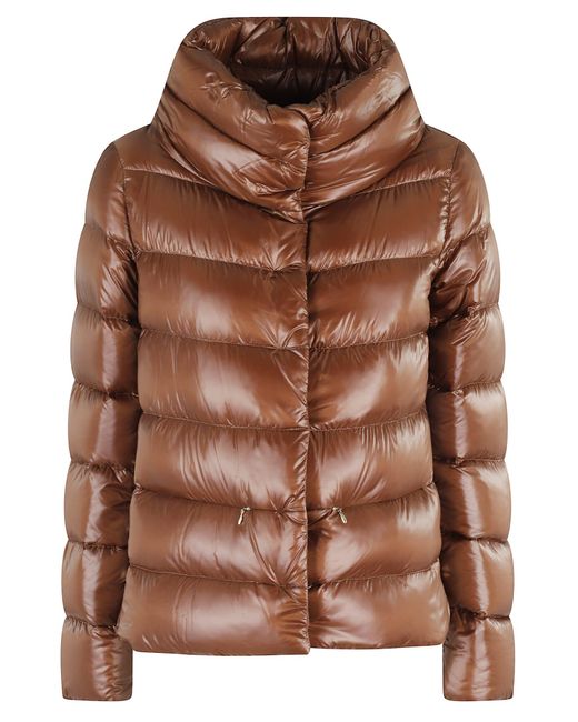 Herno Brown Monogram Down Jacket