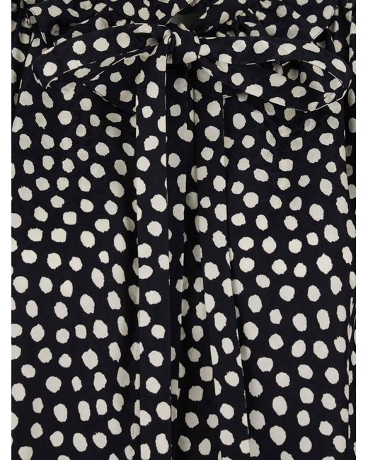 Chloé Black Silk Shirt With Polka Dot Pattern