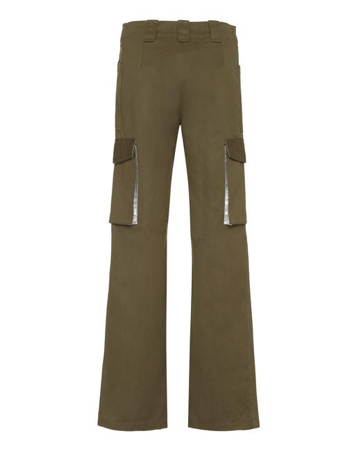 Rabanne Green Cotton Cargo-trousers